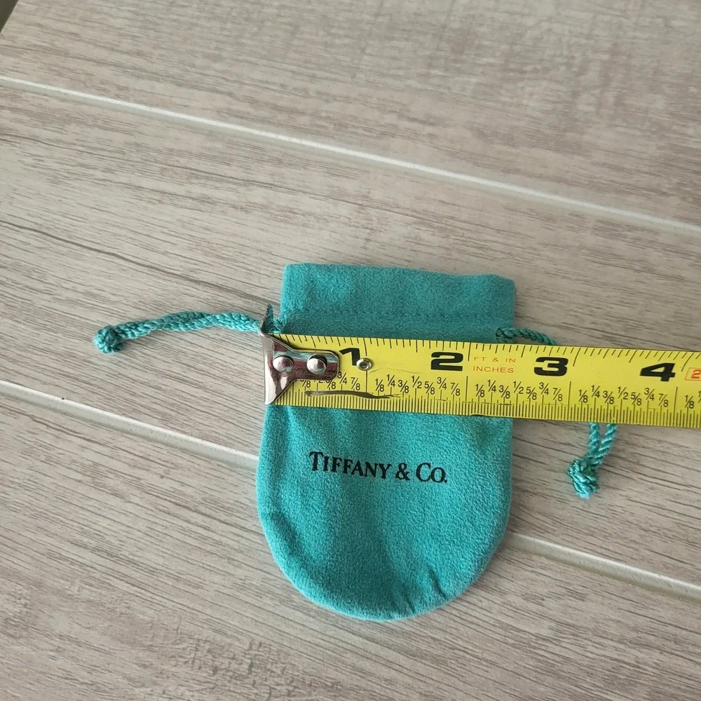 Tiffany Small Blue Jewelry Pouch Duster Bag Empty Drawstring Packaging 3.5